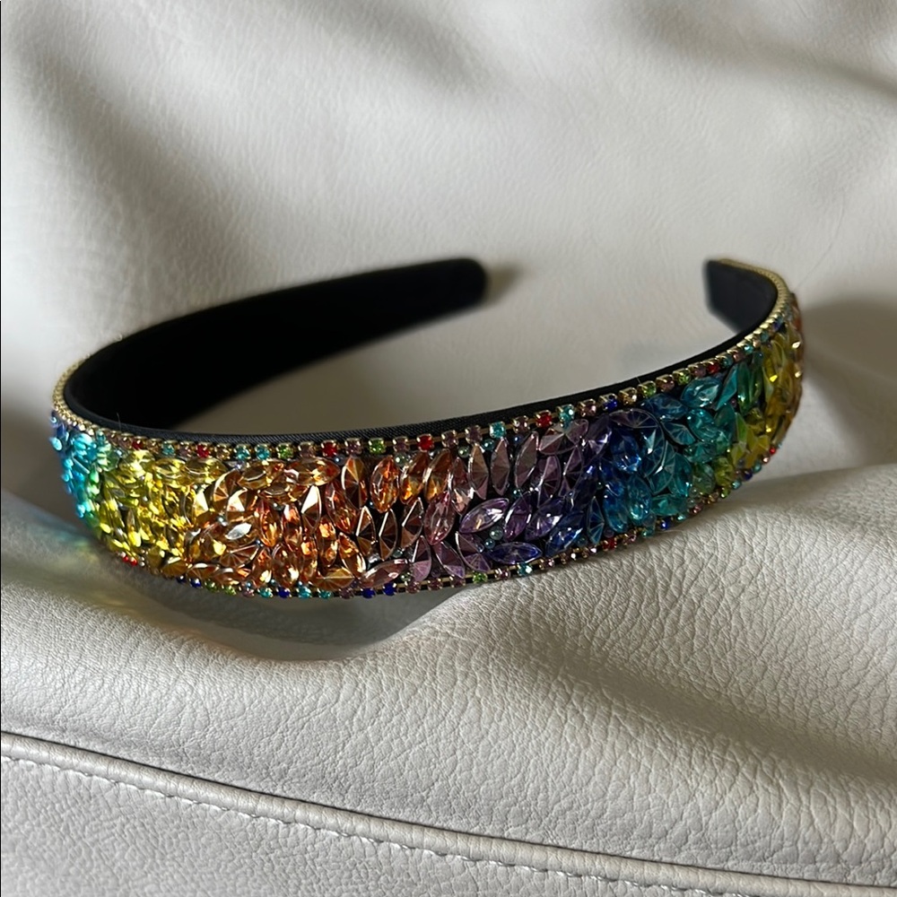 Multicolor Crystal Embellished Headband